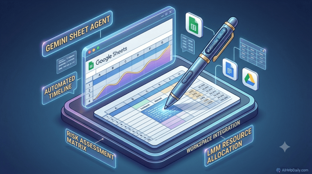 Using Google AI (Gemini) inside Google Sheets for automated project timelines and risk assessment matrices.