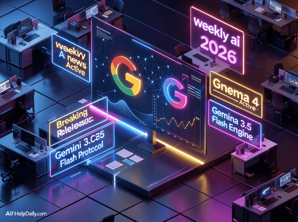 weekly ai news: An optimization dashboard displaying large language model updates and official code architectures.